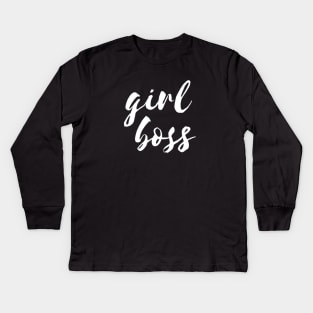 Girl boss Kids Long Sleeve T-Shirt